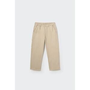 NEW COZMO kid's smooth cotton twill pockets pants in stone